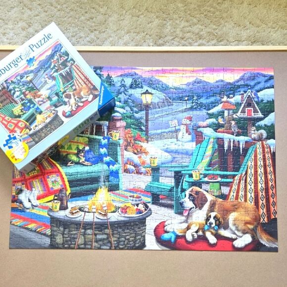 RAVENSBURGER APRES-SKI APRES ALL DAY 500 PIECE PUZZLE, NO. 16 442 4 - Picture 1 of 4